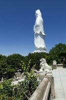 Statue of Guan Yin Linh Ung Pagoda in Da Nang photo