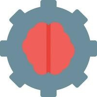 Ilustración de vector de cerebro en un fondo. Símbolos de calidad premium. Iconos vectoriales para concepto y diseño gráfico.