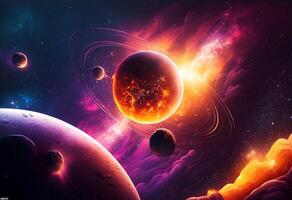 Space galaxy background photo