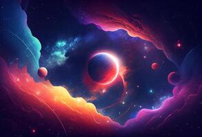 Space galaxy background photo