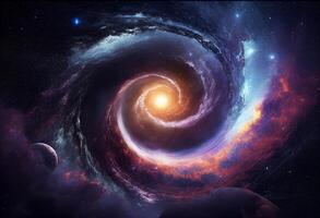 espacio galaxia antecedentes generativo ai foto