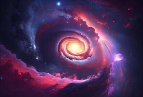 Space galaxy background photo