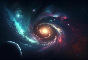 Space galaxy background photo