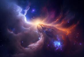 Space galaxy background photo