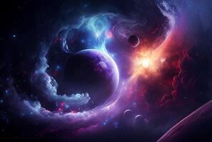 Space galaxy background photo