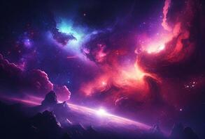 Space galaxy background photo