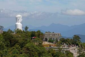 Buddha statue at the Linh Ung Pagoda in Ba Na Hills photo