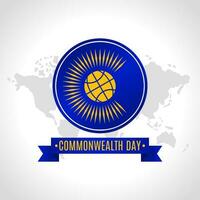 Commonwealth day vector illustration. Suitable for Poster, Banners, background and greeting card.