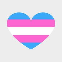 Vector heart in the colors of the transgender flag. Gender identity, tolerance.