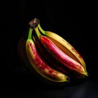 Striking Photography of Delicious Red Apple with Droplet Water on Dark Background. . photo