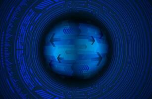Modern Holographic Globe on Technology Background vector
