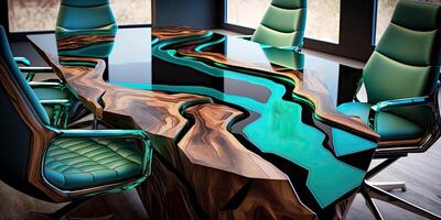 Modern office interior design . Contemporary workspace for creative business. image. photo