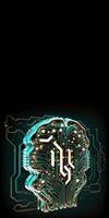 Quantum Computing with Human Brain Circuits. Technology and Space for Your Message. photo