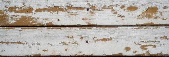 Top View of Rusted Paint Wood Texture Table, Background. . photo