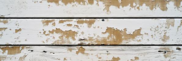 Top View of Rusted Paint Wood Texture Table, Background. . photo