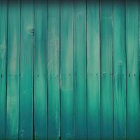Top View of Green Painted Wooden or Plank Texture Background, . photo