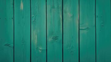 Top View of Green Painted Wooden or Plank Texture Background, . photo
