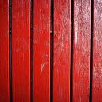 Texture of Red Brush Painted Plank or Wood Background, Top View. Generative AI photo