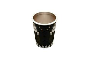 Isolated Tasty Milk Chocolate or Coffee Disposable Cup 3D Icon. photo