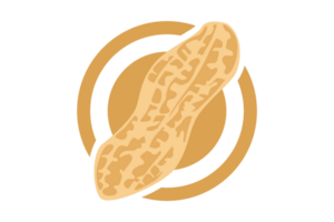 Erdnuss Logo Symbol auf transparent Hintergrund png