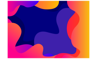 Abstract Squirt and Splash Gradient Fluid Background png