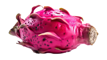 Frais dragon fruit isolé sur transparent Contexte. génératif ai illustration. png