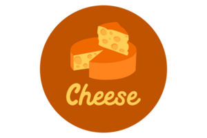 Käse Logo Symbol mit transparent Hintergrund png