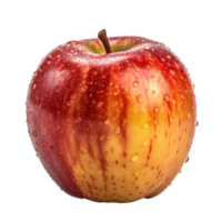 Realistic Ripe Apple with Droplets of Water, Perfect for A Healthy Snack . png