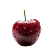 suculento vermelho maçã com gotas do água, perfeito para uma saudável lanche generativo ai. png