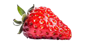 Juicy Ripe Strawberry Isolated on Background, . png