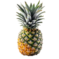 sommar frukt av ananas isolerat på transparent bakgrund. generativ ai. png