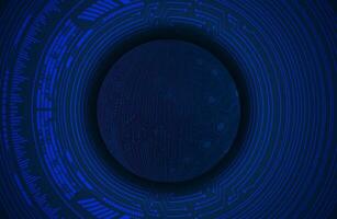 globo holográfico moderno sobre fondo de tecnología vector