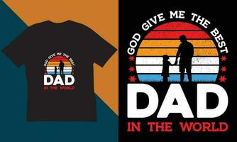 Father's day t-Shirt Design. vector
