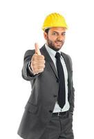 Engineer with thumb up photo