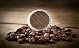 Coffee pods for espresso photo