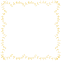 Gold funkeln Blatt Rahmen Kranz Design, Urlaub Bokeh, golden Vorlage png