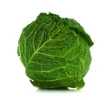 Savoy cabbage isolated on a white background photo