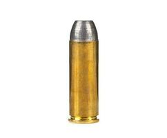 One Bullet on white background. photo