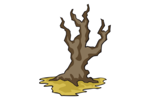 Trees In Autumn - Fall on a Transparent background png