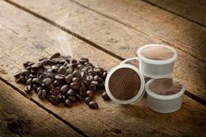 Coffee pods for espresso photo