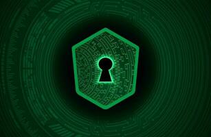 Modern Cybersecurity Technology Background with shield vector