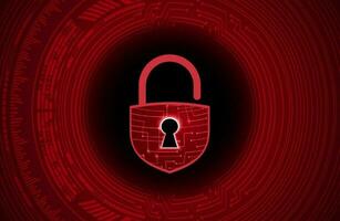 Modern Cybersecurity Technology Background with padlock vector