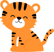 linda Tigre animal personaje, internacional Tigre día png