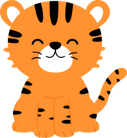 fofa tigre animal personagem, internacional tigre dia png