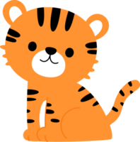 schattig tijger dier karakter, Internationale tijger dag png