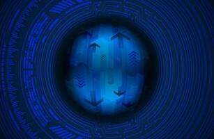 Modern Holographic Globe on Technology Background vector