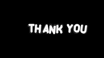 Thank You text colorful illustration render animation colorful font bold style. SMOOTH BOUNCING EFFECT video