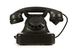 Old retro bakelite telephone photo