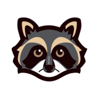 Raccoon face clipart transparent background png