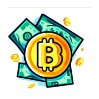 bitcoin geld clip art transparant achtergrond png